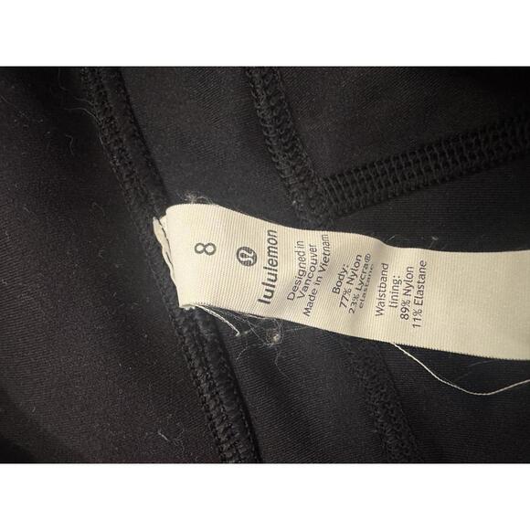 Lululemon Black Athletic Shorts Size 8 - Picture 3 of 3